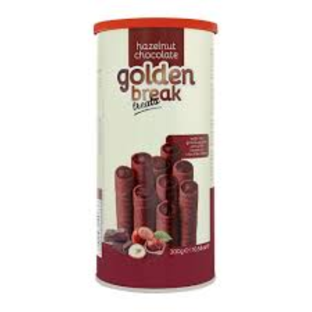 GOLDEN BREAK HAZELNUT WAFER ROLL 300G